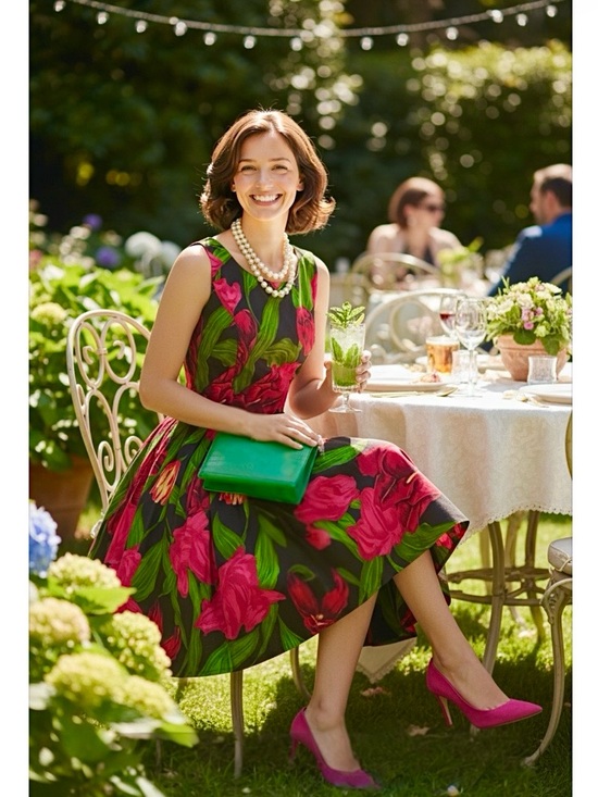 Terrand Dresses & Skirts - Tropical Tulips - Dress